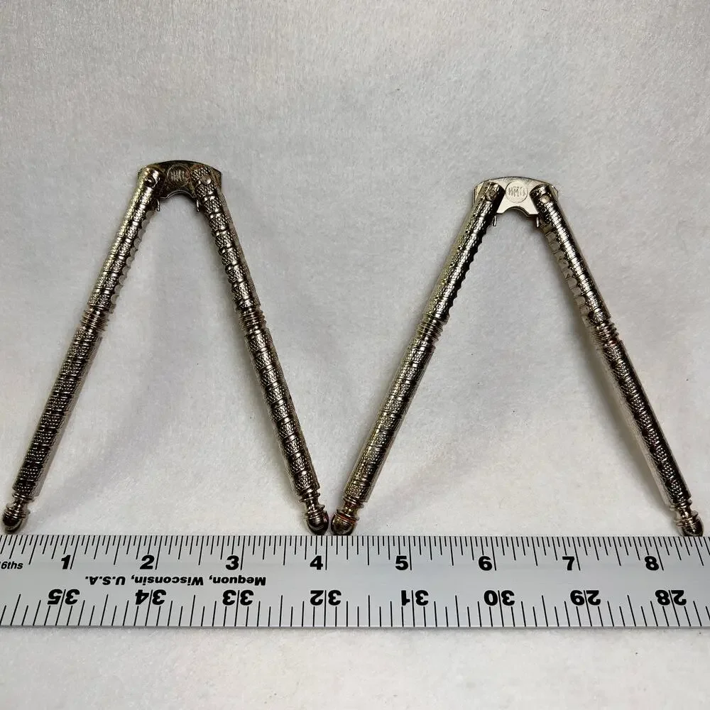 HMQ Seafood Nutcracker Set of 2 Bird Leg Style Quackenbush Vintage 1940’s Metal